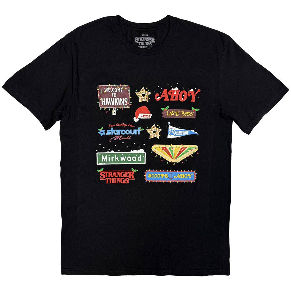 STRANGER THINGS ストレンジャー・シングス (シーズン5 配信 記念 ) - 【クリスマス限定】Deck Christmas Sign / Tシャツ / メンズ - PGS